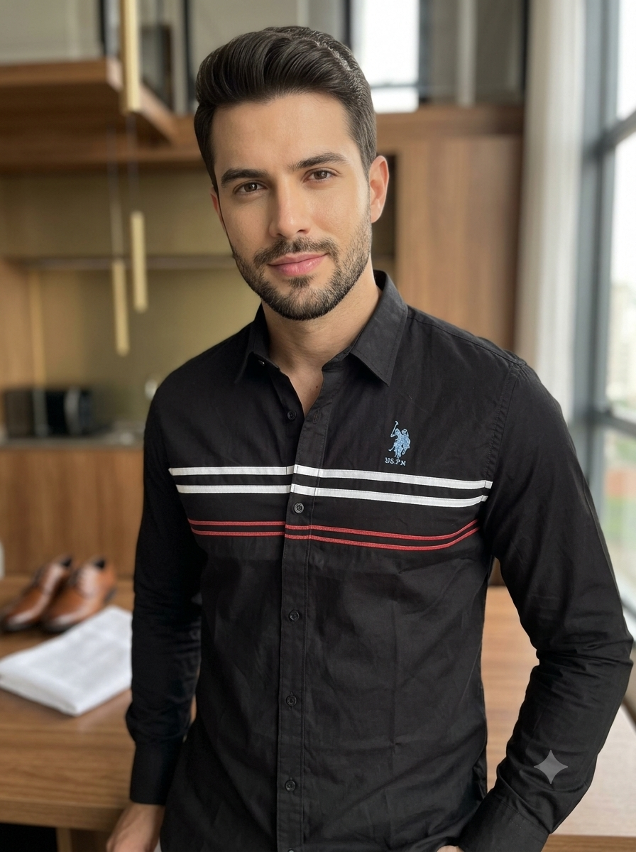 Urban Stripe Long Sleeve Casual Shirt